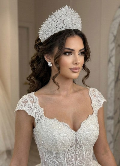 ADALZITA-GETA | Adal Large Zircon Crystal Bridal Crown