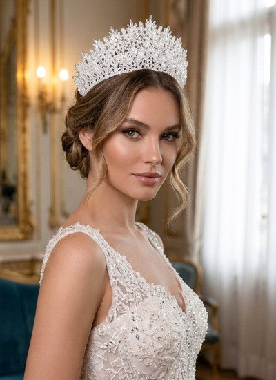 ANDAZITA-GETA | Anda Large Zircon Crystal Bridal Crown
