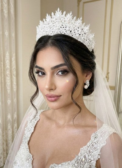 ANDAZITA-ORTAGETA | Anda Medium Zircon Crystal Bridal Crown