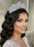 NNC-051 | ANGELAZITA-ORTAGETA | Angela Medium Zircon Křišťál Svatební Crown