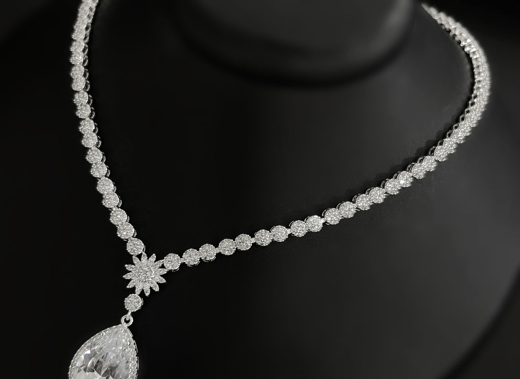 NNC-034 | Asay Zircon Stone Set Necklace