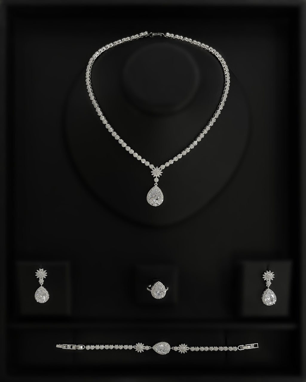 NNC-034 | Asay Zircon Stone Set Necklace