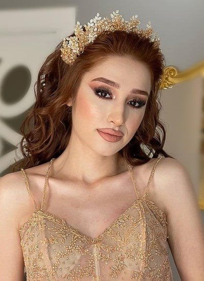 BONNIEZITA-BONGETA | Bonnie Zircon & Crystal Henna Bridal Tiara