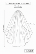 Complimentary Plain Veil
