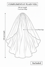 Complimentary Plain Veil