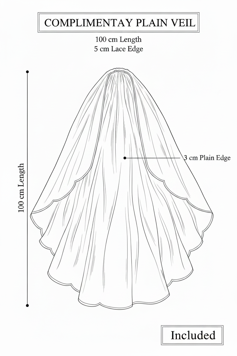 Complimentary Plain Veil
