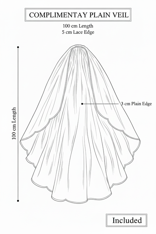 Complimentary Plain Veil
