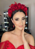 EREMKRITA-BONGETA | Erem Crystal Bead & Rose Hair Accessory