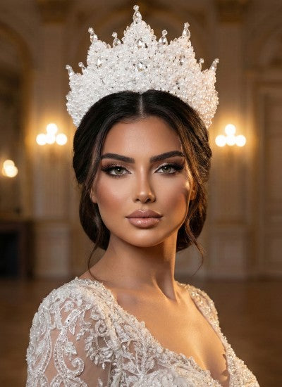 FERAKRITA-INTAGETA | Fera Crystal & Pearl Bridal Tiara