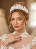 GALEZITA-INTAGETA | Gale Zircon Crystal & Pearl Bridal Tiara
