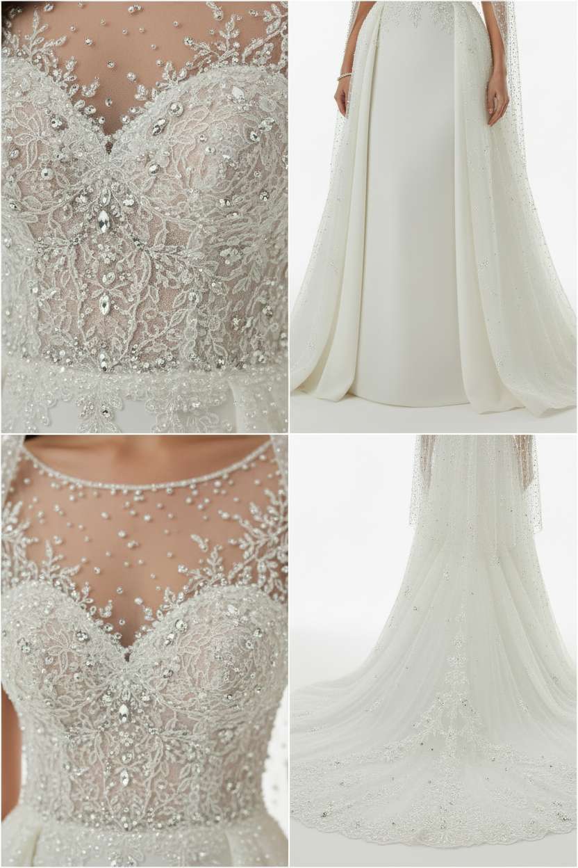 NIL-138-SOFT-IVORY-A-LINE-WEDDING-DRESS-CRYSTAL-LACE-SWEETHEART-NECKLINE-DETACHABLE-OVERSKIRT-CRYSTAL-BEADING-NATURAL-WAIST-CATHEDRAL-TRAIN-MODERN-LUXURY--GULF-SEMI-COVERED-FRONT-VIEW