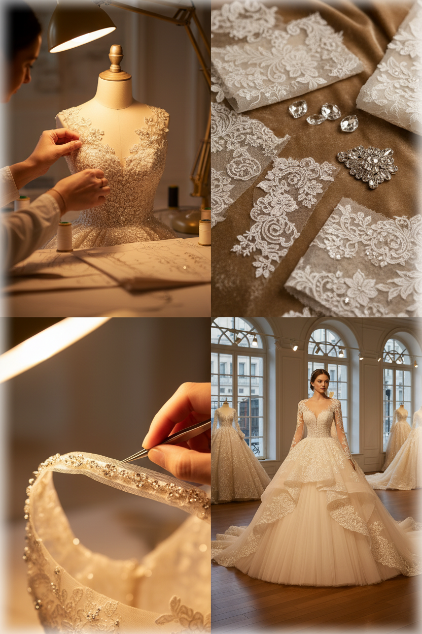 NIL-129-SOFT-IVORY-PRINCESS-BALL-GOWN-WEDDING-DRESS-HAUTE-COUTURE-ILLUSION-NECKLINE-CRYSTAL-STRAP-ULTRA-CRYSTAL-EMBROIDERY-NATURAL-WAIST-ROYAL-TRAIN-HAUTE-COUTURE--GULF-LUXURY-FRONT-VIEW