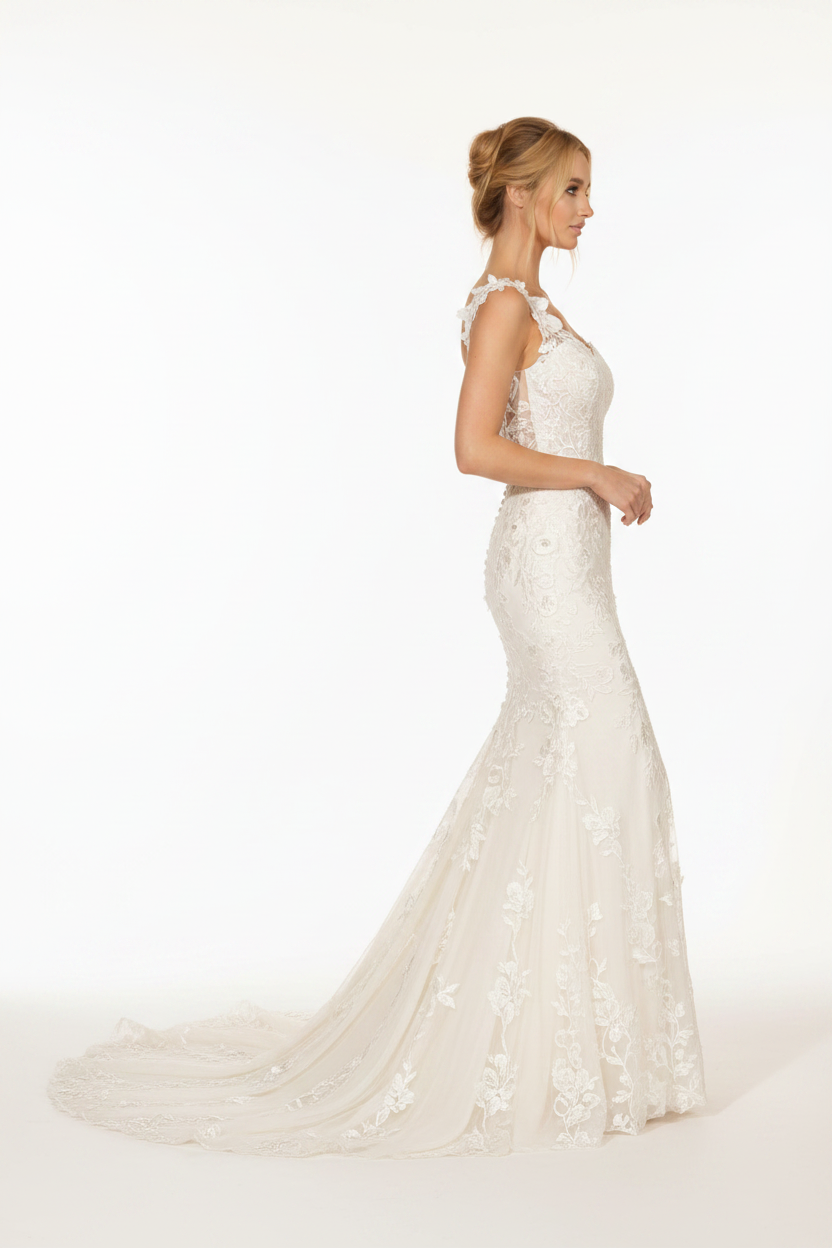NIL-146-Soft-Ivory-Mermaid-Wedding-Dress-Off-Shoulder-Sweetheart-Crystal-Beaded-Lace-Natural-Waist-Cathedral-Train-Dubai-Couture-Gulf-Luxury-Front-View