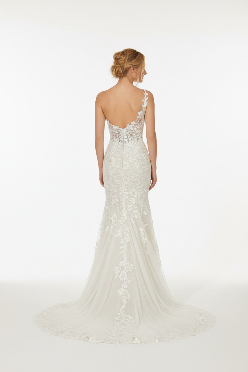 NIL-146-Soft-Ivory-Mermaid-Wedding-Dress-Off-Shoulder-Sweetheart-Crystal-Beaded-Lace-Natural-Waist-Cathedral-Train-Dubai-Couture-Gulf-Luxury-Front-View