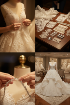 NIL-136-SOFT-IVORY-PRINCESS-BALL-GOWN-WEDDING-DRESS-CRYSTAL-LACE-DEEP-V-NECKLINE-CRYSTAL-STRAP-ULTRA-CRYSTAL-BEADING-NATURAL-WAIST-CATHEDRAL-TRAIN-COUTURE-GLAMOUR--GULF-LUXURY-FRONT-VIEW