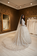 NIL-247 Ultra Crystal Gulf Couture Ball Gown – Back View