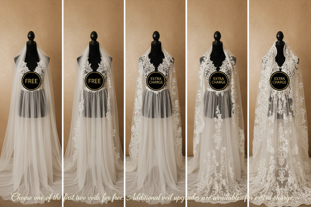 NIL Wedding Dress NNC015 - Veil Options