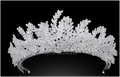 NIL-ACC-001 | Crystal Leaf Bridal Tiara Crown