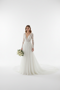 NIL-132 Soft Ivory A-Line Wedding Dress