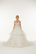 NIL-120 Soft Ivory Princess Ball Gown Front View
