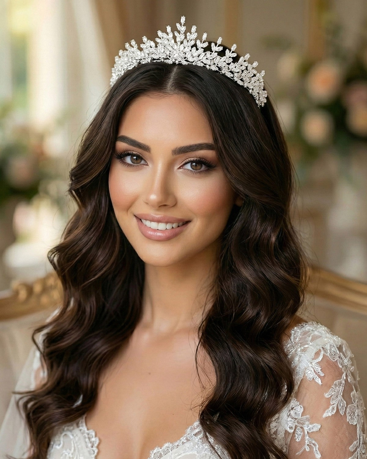 LAVINKZITA-GETA | Lavin Small Zircon Crystal Bridal Tiara