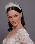 LAVINZITA-INTAGETA | Lavin Zircon Crystal & Pearl Bridal Tiara