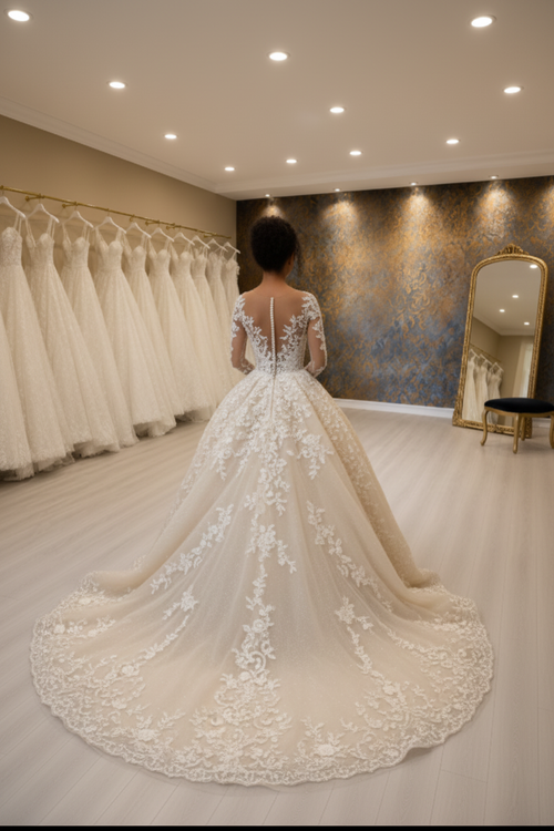 NIL-020-02-BACK-VIEW-ROYAL-PRINCESS-CHAMPAGNE-3D-FLORAL-IG