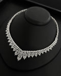 NNC-014 | Special Collection Triple Row Marquise Leaf V-Necklace