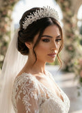 RASHAZITA-INTAGETA | Rasha Medium Zircon & Pearl Bridal Tiara